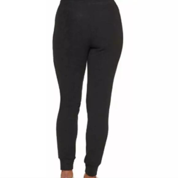 Marc New York Andrew Marc Joggers Size Small S Black Ribbed Loungewear Stretch - Picture 2 of 9